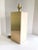 1970s Travertine Marble and Brass Column Table Lamp For Sale In New York - Image 6 of 12