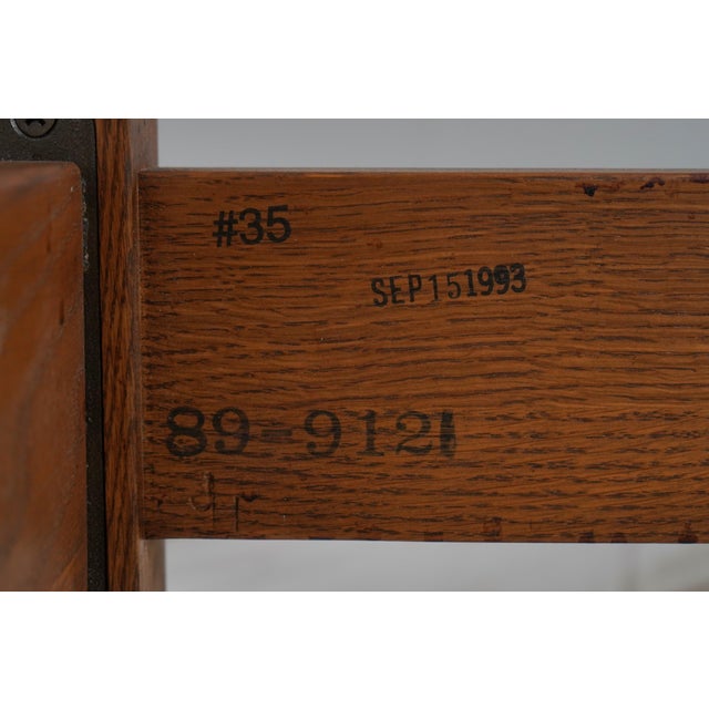 Stickley King Size Mission Oak Bed For Sale - Image 12 of 12