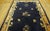 1900s Navy Floral Traditional Antique Chinese Peking Carpet Wool Knotted Rug For Sale - Image 4 of 14