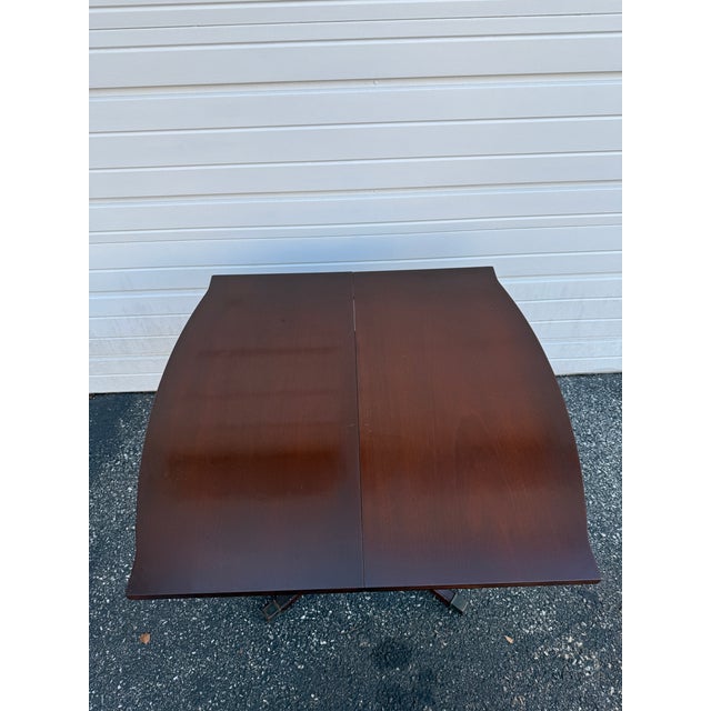 Antique Duncan Phyfe Style Flip Top Swivel Card / Game Table For Sale - Image 11 of 18