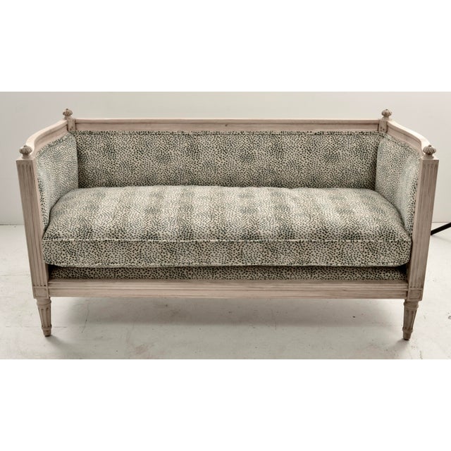 1920s Petite Louis XVI Style Loveseat, France C 1920s For Sale - Image 5 of 10