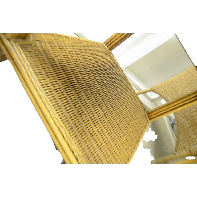 Braxton Culler Bamboo Glass Top Table For Sale In Chicago - Image 6 of 7