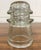Industrial Vintage Hemingray 16 Clear Glass Insulator For Sale - Image 3 of 6
