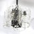 1970s Mid-Century Modern Hand-Blown Murano Mottled Glass & Nickel Chandelier by Mazzega For Sale In New York - Image 6 of 18
