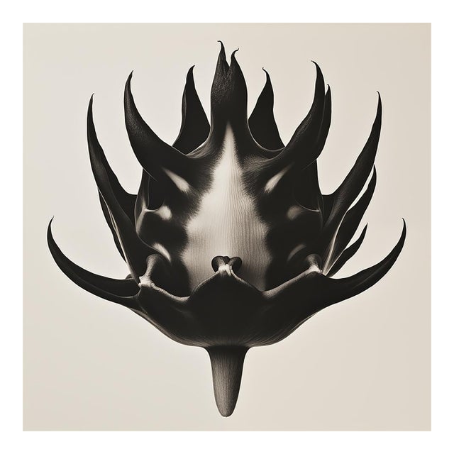 Anastatica Hierochuntina — Black and White Vintage Botanical Photography Print For Sale