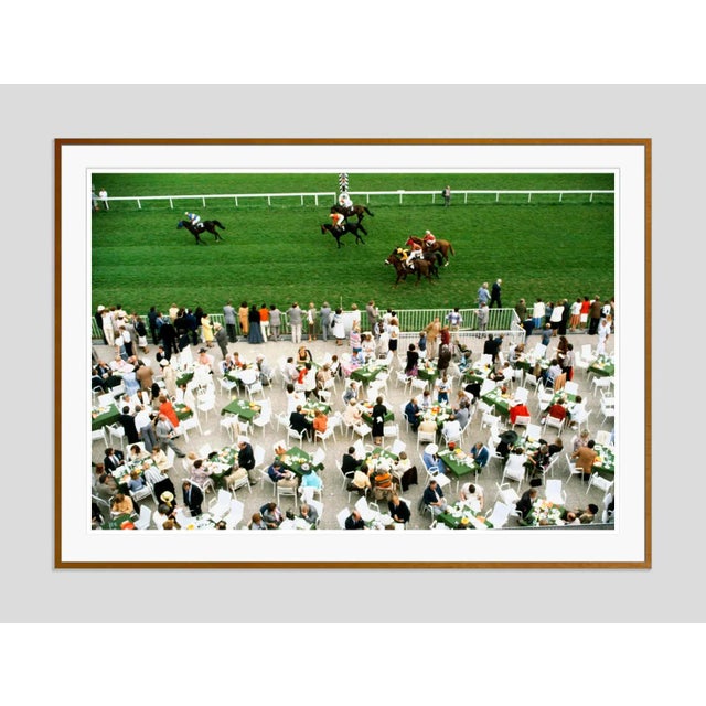 Modern Racing at Baden Baden 1978 by Slim Aarons Framed C-Print For Sale - Image 3 of 3