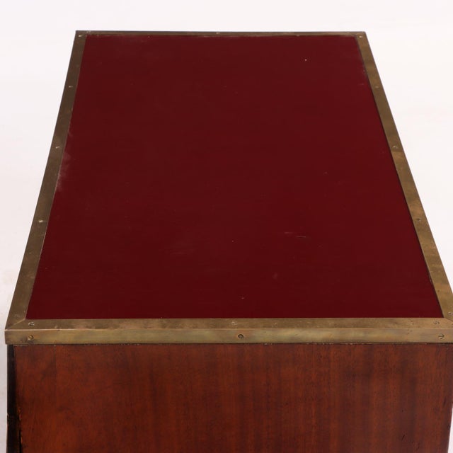 1910s Bronze-Mounted Mahogany Campaign Chest, C. 1910 For Sale - Image 5 of 5