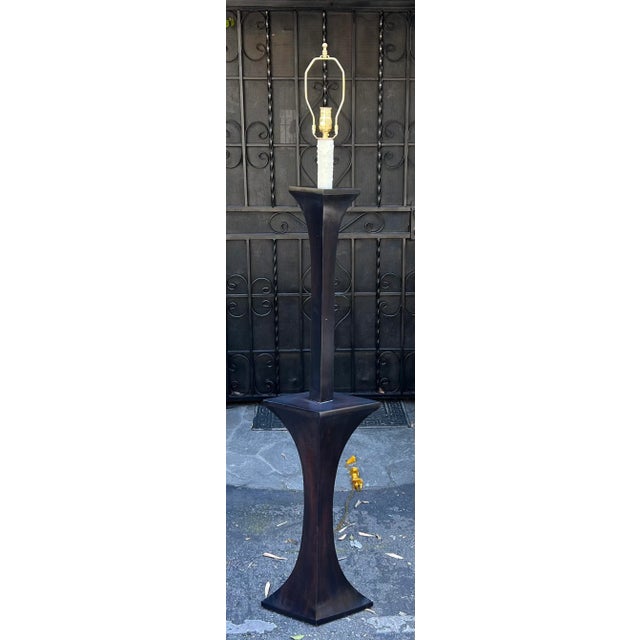 Rose Tarlow Melrose House Modern Ebonized Floor Lamp For Sale In Los Angeles - Image 6 of 7