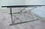 Metal Maison Jansen Style Triple X-Frame Modern Chrome & Glass Square Coffee Table For Sale - Image 7 of 7