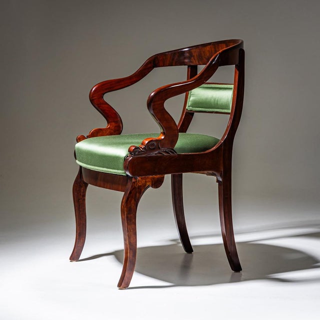Armchair with Dolphin Motifs, 1800s For Sale - Image 6 of 9