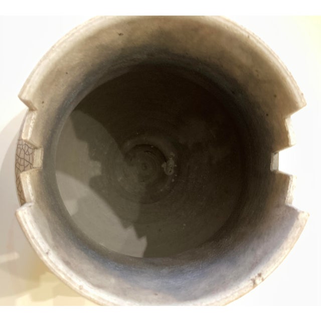 Rick Foris Contemporary Raku Ceramics Art Studio Modern Sculptural Vase For Sale - Image 12 of 13
