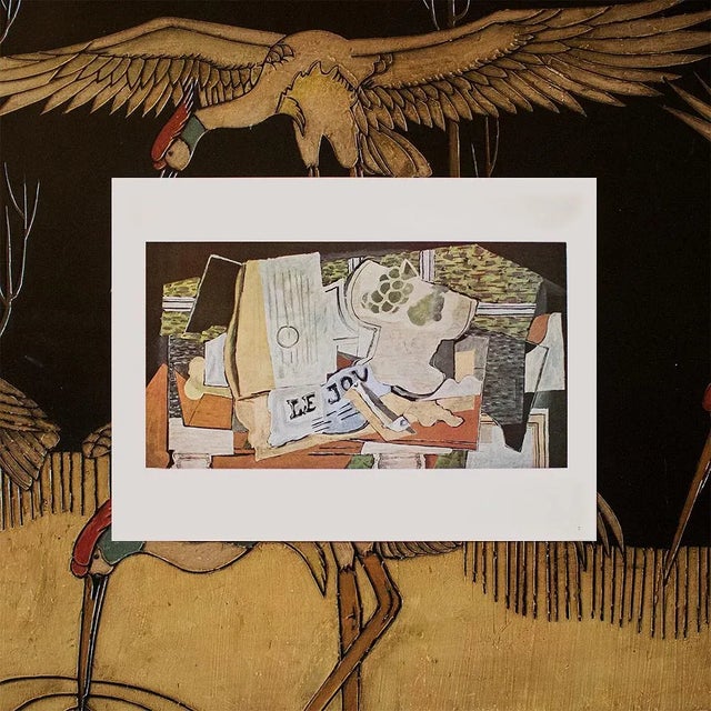 Modern 1940s After Georges Braque "Le Journal", First Edition Period Full-Color Print For Sale - Image 3 of 6