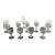 Collection of 10 Various Stemmed Cordial and Liqueur Glasses Pre-Owned, Excellent Cond. 5” H and 3.25” H For Sale