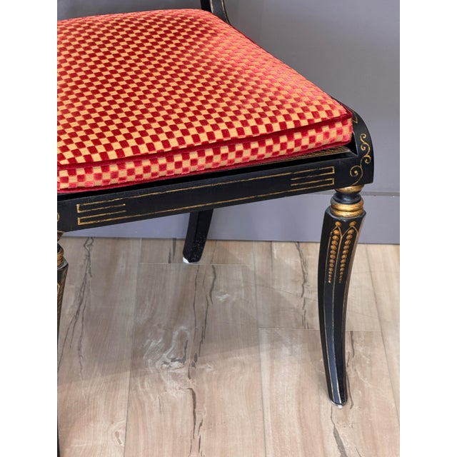 Set of Eight Regency Style Dining Chairs by John Rosselli & Assoc. For Sale - Image 10 of 16