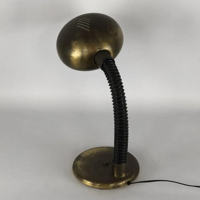 Vintage Metal Table Lamp from Targetti For Sale - Image 6 of 9