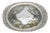 13.50 Carat Oval Checkerboard Cut Green Amethyst Pave 14k White Gold Dome Ring, Size 7.25 For Sale