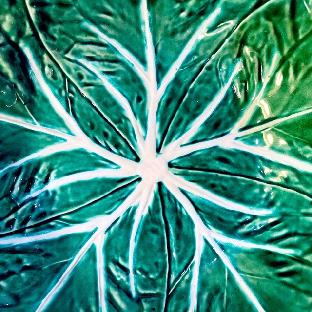 Bordallo Pinheiro Bordallo Pinheiro Salad Bowl - 1990s Vintage For Sale - Image 4 of 7