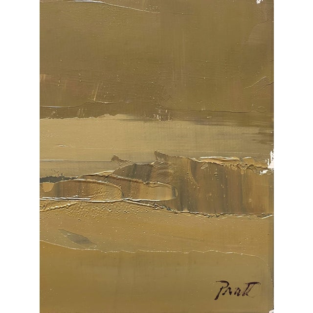 Irish House on Green II by Sandra Pratt | Oil on panel of a white house on a green landscape For Sale - Image 4 of 5