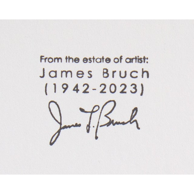 Abstract Mixed Media Painting by James L. Bruch For Sale - Image 9 of 9