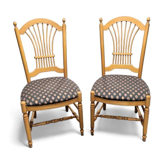 French Rustic Country Dining Chairs, Set of 2 For Sale - Image 9 of 17
