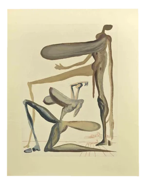Salvador Dalí, Prodigality, Woodcut, 1963