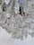 Vintage Mid-Century Modern Reeded Chrome Tiered Crystal Chandelier For Sale - Image 10 of 10