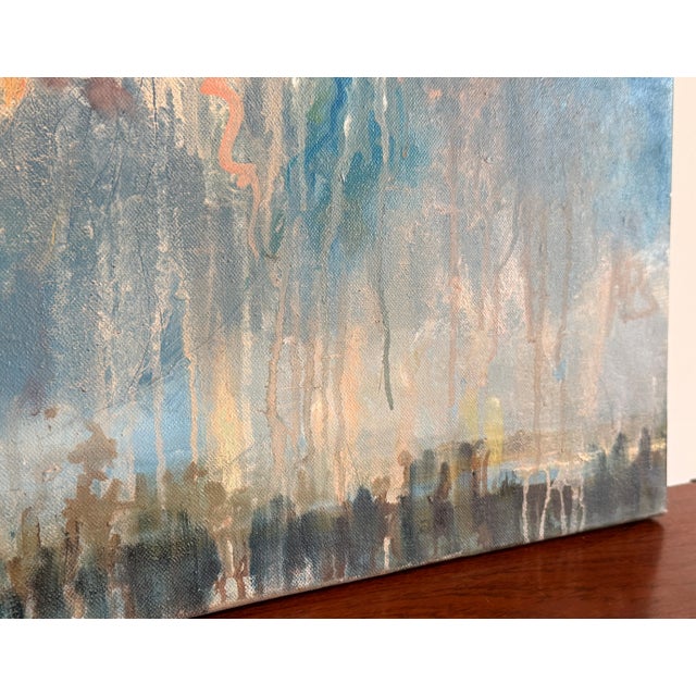 Textile Contemporary Leah Schmaman Original Oil on Canvas Painting of Hot Air Balloons, c.2015 For Sale - Image 7 of 8