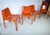 Space Age Italian Orange Chairs, 1960s, Set of 4 For Sale - Image 6 of 14