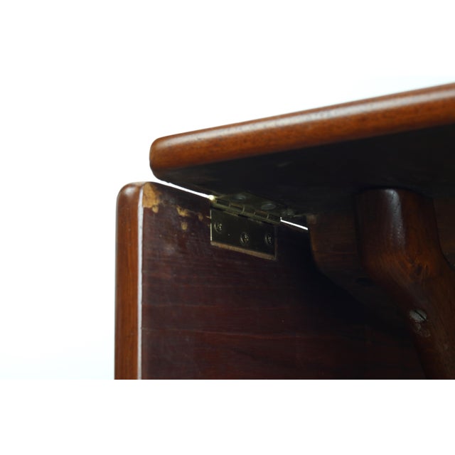 Hans Wegner Model AT-309 Dropleaf Dining Table for Andreas Tuck in Teak, Denmark For Sale - Image 11 of 13