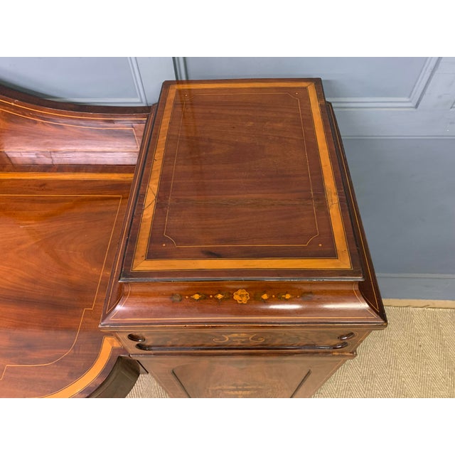 George III Inlaid Mahogany Pedestal Sideboard, 1800 For Sale - Image 13 of 18