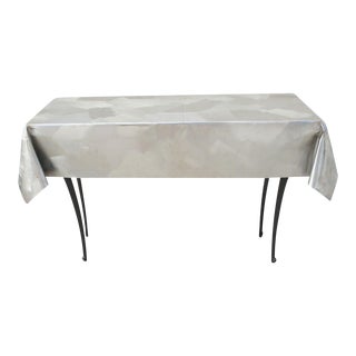 Modernist Metal Console Table For Sale