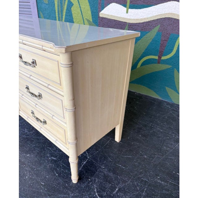 Wood Mid Century Henry Link Bali Hai Dresser Set For Sale - Image 7 of 15