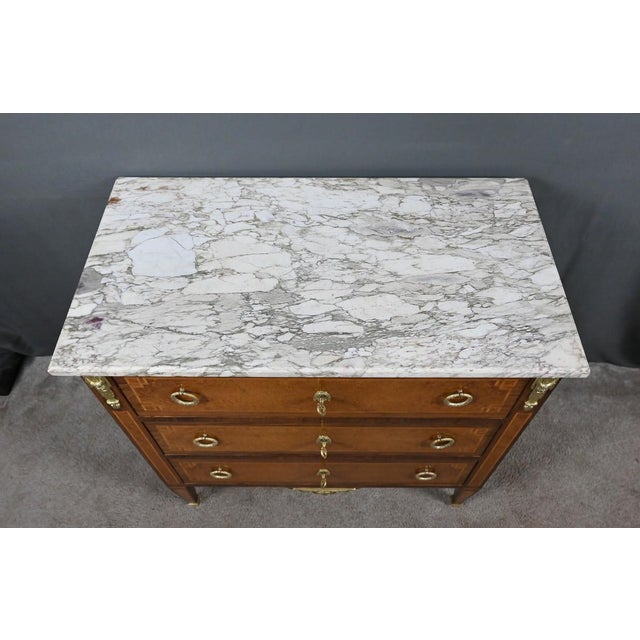 Small Louis XVI Chest of Drawers, 1940s For Sale - Image 5 of 18