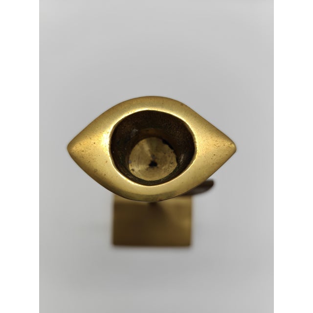 Vintage Brass Tulip Candleholder, 1960s For Sale - Image 6 of 9