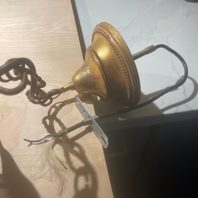 Rare Italian Gilt Iron Hot Air Balloon Chandelier – Sculptural Mid-Century Statement Lighting For Sale - Image 10 of 12