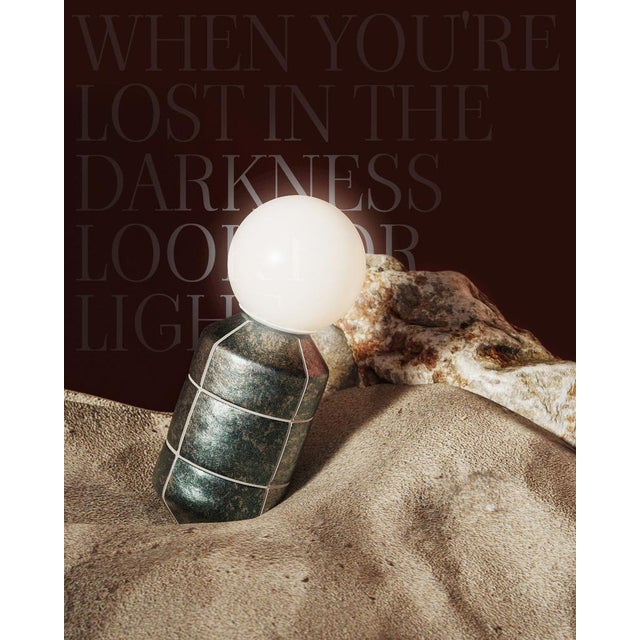 Brown Ceramic Base Table Lamp by Svitanok For Sale - Image 8 of 10