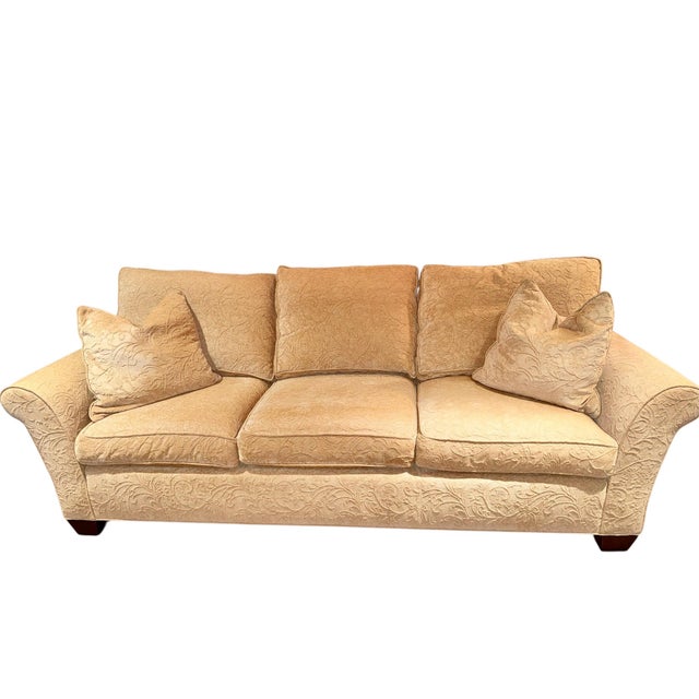 Stickley Three Cushion Sofa With Pillows; Exceptional Style and Form For Sale In Washington DC - Image 6 of 12