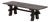 Japanese Ebonized Wood Bench, Meiji Period, 19th Century For Sale