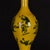 1950s Yellow Glaze Figural Porcelain Olive Vase, Chinoiserie Decor Vessel For Sale - Image 5 of 8