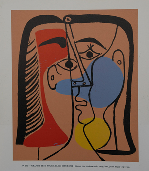Pablo Picasso, Portrait of Jacqueline, Etching