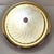 Flat Vintage Brass Ceiling Lamp with Segmented Frosted Glass Shade, 1990s For Sale - Image 4 of 4