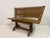Brown Vintage Belgian Oak Bench by De Puydt, 1960s For Sale - Image 8 of 15