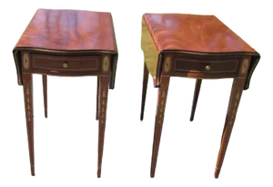 1980s Pair Custom Made Pembroke Table by John Sullivan
