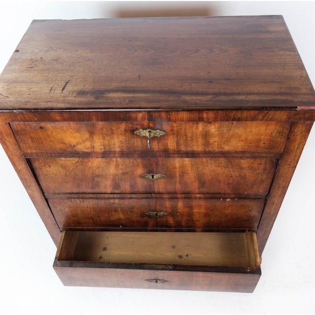 Empire Chest of Drawers with Four Mahogany Drawers, 1840s For Sale - Image 11 of 16