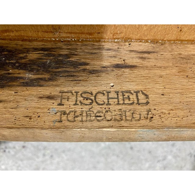 Blue Set of Bentwood Chairs from Fischel, 1920s For Sale - Image 8 of 9