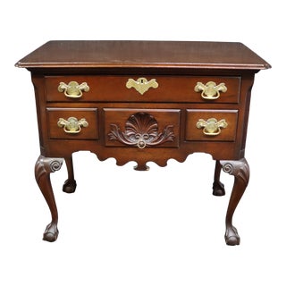 Colonial Edison Institute Museum Chippendale Style Mahogany Lowboy For Sale