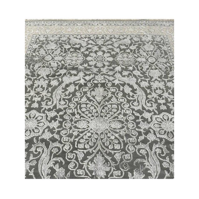 1990s 1990s Tabriz Style Area Rug 6 X 9 For Sale - Image 5 of 11