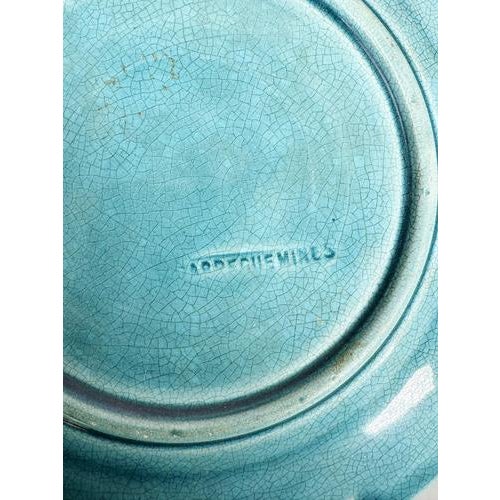 Majolica Plates with Floral Motifs and Pitcher, Set of 3 For Sale - Image 11 of 18