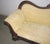 Early 20th Century Victorian Revival Tan Velvet Carved Wood Sofa For Sale - Image 4 of 14