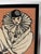 Art Deco Vintage Framed Needlepoint Artwork Depicting a Seated Pierrot Clown With a Large Ruffled Collar For Sale - Image 3 of 4